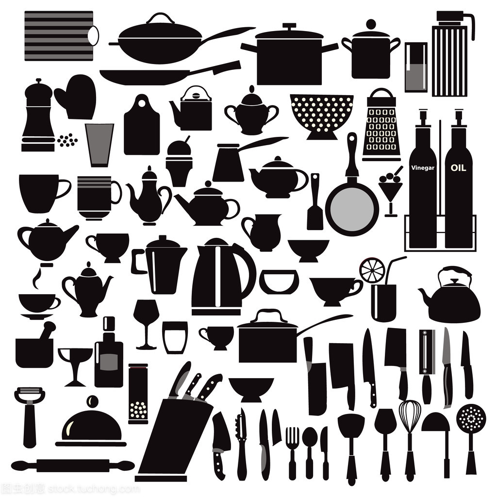 厨房和餐厅图标厨具